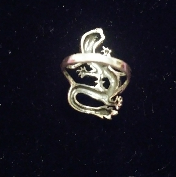 .925 Sterling Silver Dragon ring - Picture 5 of 8